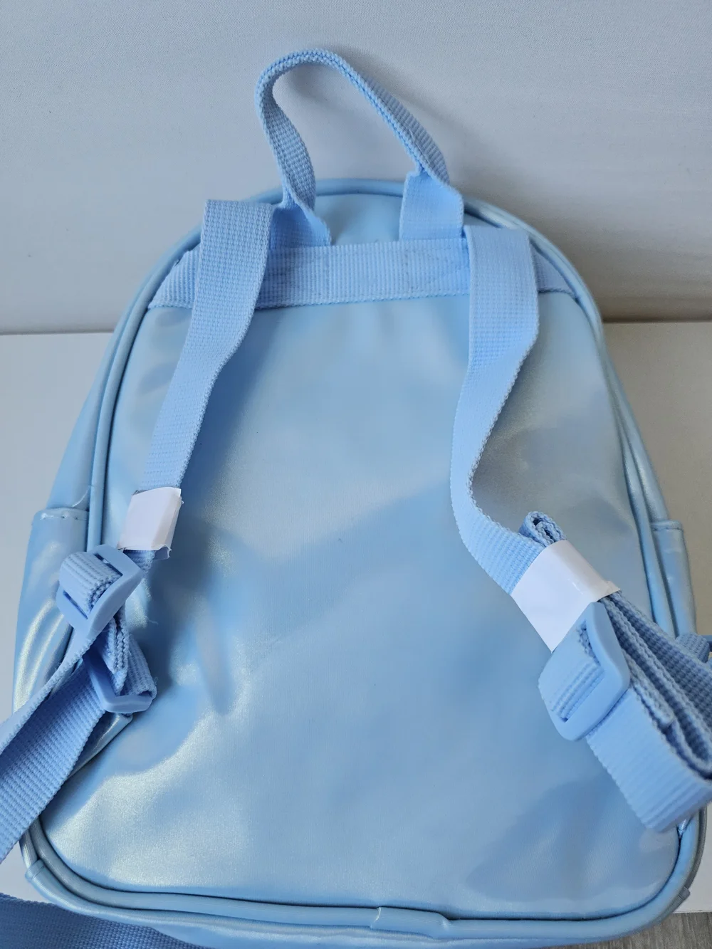 NWT Bluey & Bingo Mini Backpack Faux Leather Light Blue